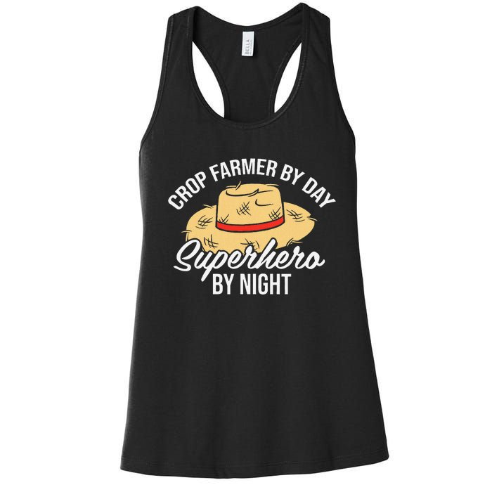 Agronomy Plant Cultivation Soil Management Crop Farmer Women's Racerback Tank