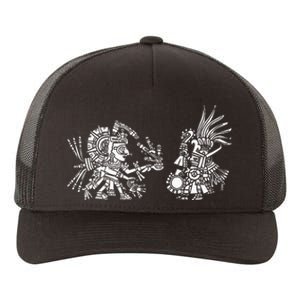 Aztec People Civilization Mask Mexico Face Ethnic Maya Gift Yupoong Adult 5-Panel Trucker Hat