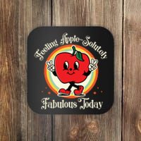 Apple Picking Crew Funny First Apple Picking Matching Family Coaster