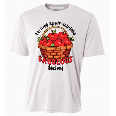 Apple Picking Crew Funny Apple Harvest Matching Family Squad Cooling Performance Crew T-Shirt