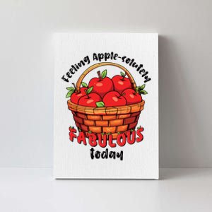 Apple Picking Crew Funny Apple Harvest Matching Family Squad Canvas