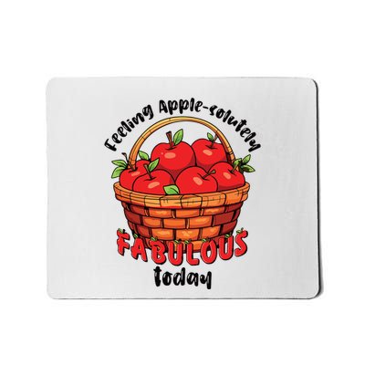 Apple Picking Crew Funny Apple Harvest Matching Family Squad Mousepad