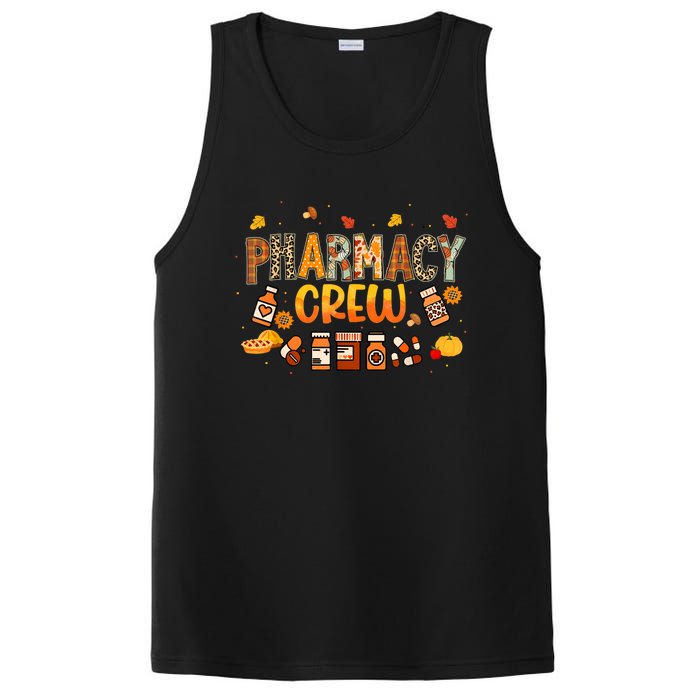 Autumn Pharmacy Crew Pharmacist Squad Fall Leaves Pumpkin Gift PosiCharge Competitor Tank