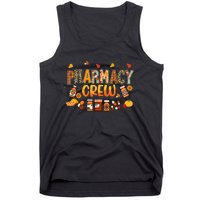 Autumn Pharmacy Crew Pharmacist Squad Fall Leaves Pumpkin Gift Tank Top