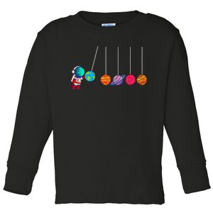 Astrophysicist Planet Cradle Astronomy funny place Toddler Long Sleeve Shirt