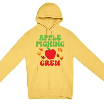 Apple Picking Crew Fall Family Outfit Autumn Fall Apple Lover Apple Picking Premium Pullover Hoodie