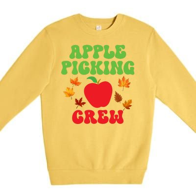 Apple Picking Crew Fall Family Outfit Autumn Fall Apple Lover Apple Picking Premium Crewneck Sweatshirt