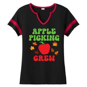 Apple Picking Crew Fall Family Outfit Autumn Fall Apple Lover Apple Picking Ladies Halftime Notch Neck Tee