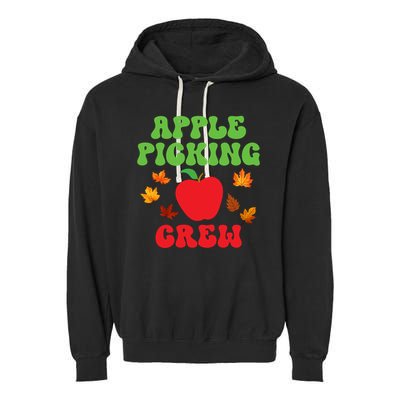 Apple Picking Crew Fall Family Outfit Autumn Fall Apple Lover Apple Picking Garment-Dyed Fleece Hoodie