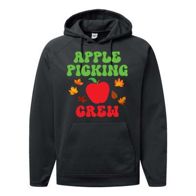 Apple Picking Crew Fall Family Outfit Autumn Fall Apple Lover Apple Picking Performance Fleece Hoodie