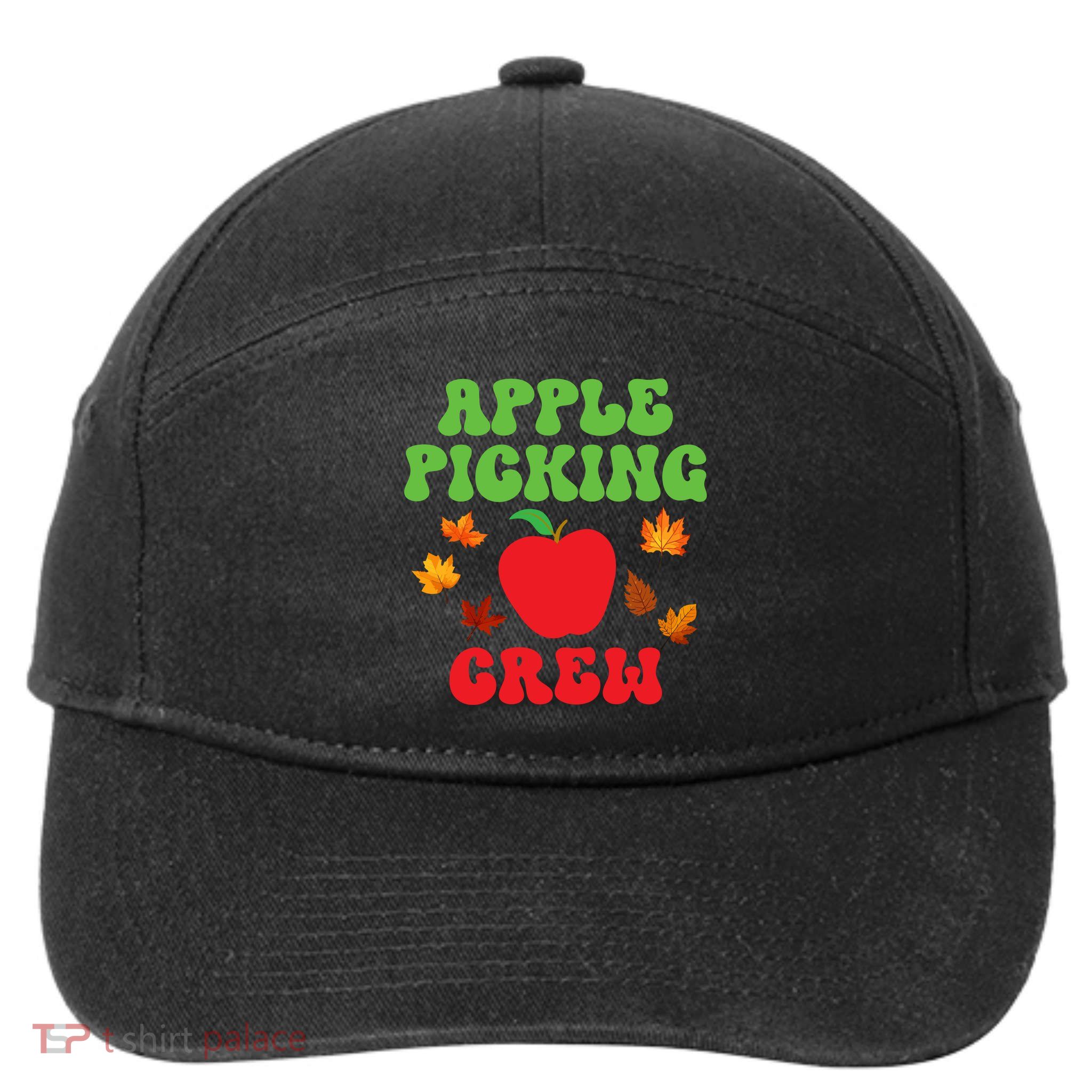 Apple Picking Crew Fall Family Outfit Autumn Fall Apple Lover Apple Picking 7-Panel Snapback Hat