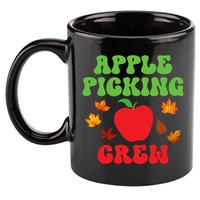 Apple Picking Crew Fall Family Outfit Autumn Fall Apple Lover Apple Picking 11oz C Handle Ceramic Mug