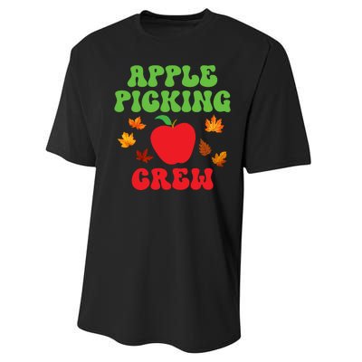 Apple Picking Crew Fall Family Outfit Autumn Fall Apple Lover Apple Picking Performance Sprint T-Shirt