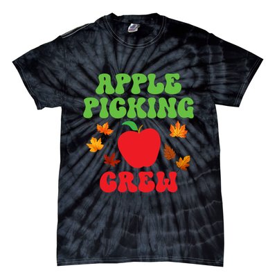 Apple Picking Crew Fall Family Outfit Autumn Fall Apple Lover Apple Picking Tie-Dye T-Shirt