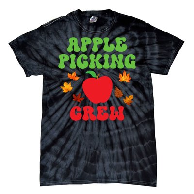 Apple Picking Crew Fall Family Outfit Autumn Fall Apple Lover Apple Picking Tie-Dye T-Shirt