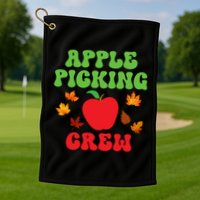 Apple Picking Crew Fall Family Outfit Autumn Fall Apple Lover Apple Picking Golf Towel