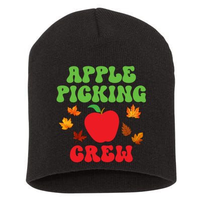 Apple Picking Crew Fall Family Outfit Autumn Fall Apple Lover Apple Picking Short Acrylic Beanie