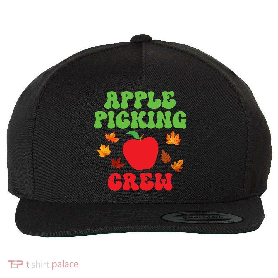 Apple Picking Crew Fall Family Outfit Autumn Fall Apple Lover Apple Picking Wool Snapback Cap