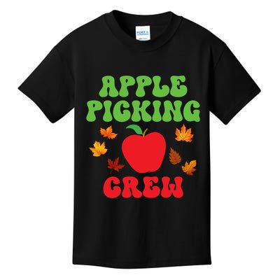 Apple Picking Crew Fall Family Outfit Autumn Fall Apple Lover Apple Picking Kids T-Shirt