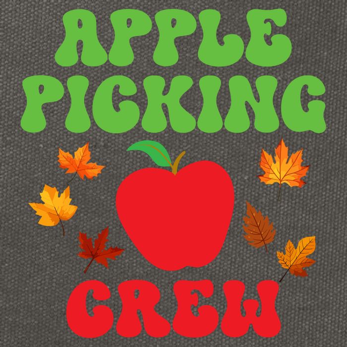 Apple Picking Crew Fall Family Outfit Autumn Fall Apple Lover Apple Picking Cotton Canvas Backpack