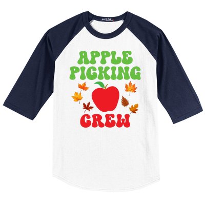 Apple Picking Crew Fall Family Outfit Autumn Fall Apple Lover Apple Picking Baseball Sleeve Shirt