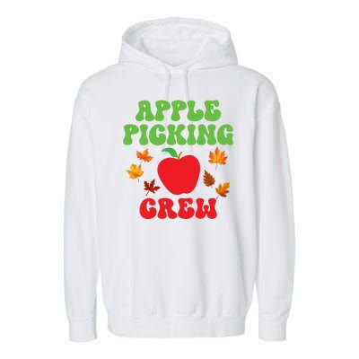 Apple Picking Crew Fall Family Outfit Autumn Fall Apple Lover Apple Picking Garment-Dyed Fleece Hoodie