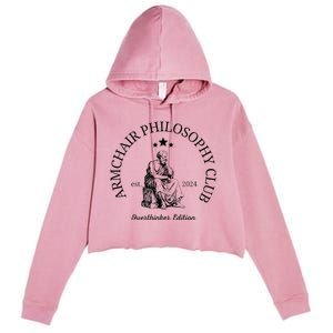 Armchair Philosophy Club Crop Fleece Hoodie