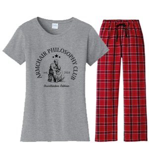 Armchair Philosophy Club Women's Flannel Pajama Set