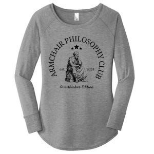 Armchair Philosophy Club Women's Perfect Tri Tunic Long Sleeve Shirt