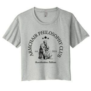 Armchair Philosophy Club Women's Crop Top Tee