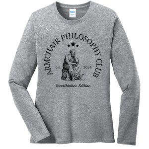 Armchair Philosophy Club Ladies Long Sleeve Shirt