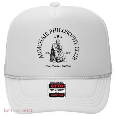 Armchair Philosophy Club High Crown Mesh Back Trucker Hat