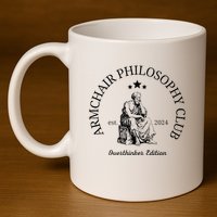 Armchair Philosophy Club 11oz C Handle Ceramic Mug