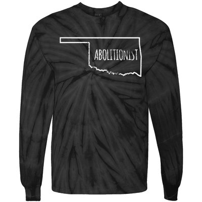 Abolitionist Prolife Christian Abortion Oklahoma Tie-Dye Long Sleeve Shirt