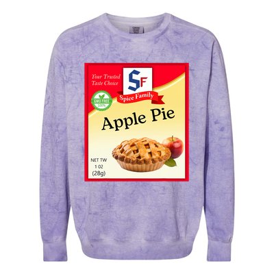 Apple Pie Condiment Costume Holiday Spice Costumes Colorblast Crewneck Sweatshirt