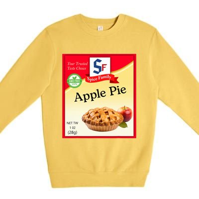 Apple Pie Condiment Costume Holiday Spice Costumes Premium Crewneck Sweatshirt