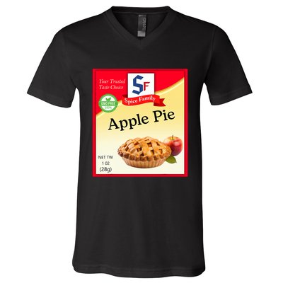 Apple Pie Condiment Costume Holiday Spice Costumes V-Neck T-Shirt