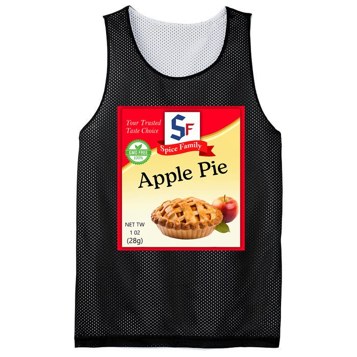 Apple Pie Condiment Costume Holiday Spice Costumes Mesh Reversible Basketball Jersey Tank