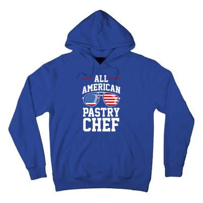 Allamerican Pastry Chef 4th Of July Patriotic American Flag Gift Tall Hoodie