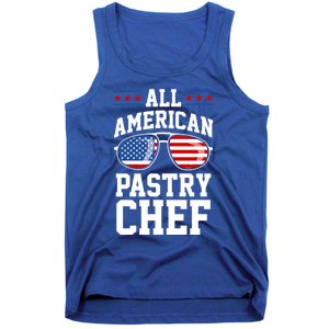 Allamerican Pastry Chef 4th Of July Patriotic American Flag Gift Tank Top