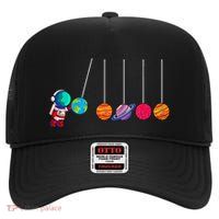 Astrophysicist Planet Cradle Astronomy High Crown Mesh Back Trucker Hat