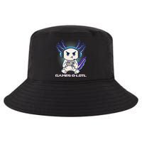 Axolotl Playing Console Video Games Gamesolotl Gaming Cool Comfort Performance Bucket Hat