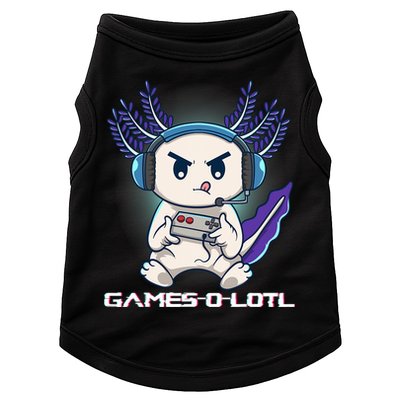 Axolotl Playing Console Video Games Gamesolotl Gaming Doggie Tank