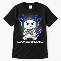 Axolotl Playing Console Video Games Gamesolotl Gaming Tall T-Shirt