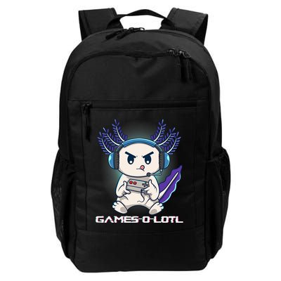 Axolotl Playing Console Video Games Gamesolotl Gaming Backpack