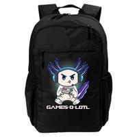 Axolotl Playing Console Video Games Gamesolotl Gaming Backpack