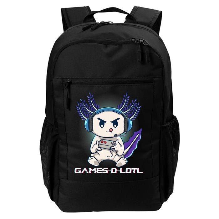 Axolotl Playing Console Video Games Gamesolotl Gaming Backpack