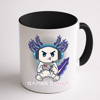 Axolotl Playing Console Video Games Gamesolotl Gaming Mug