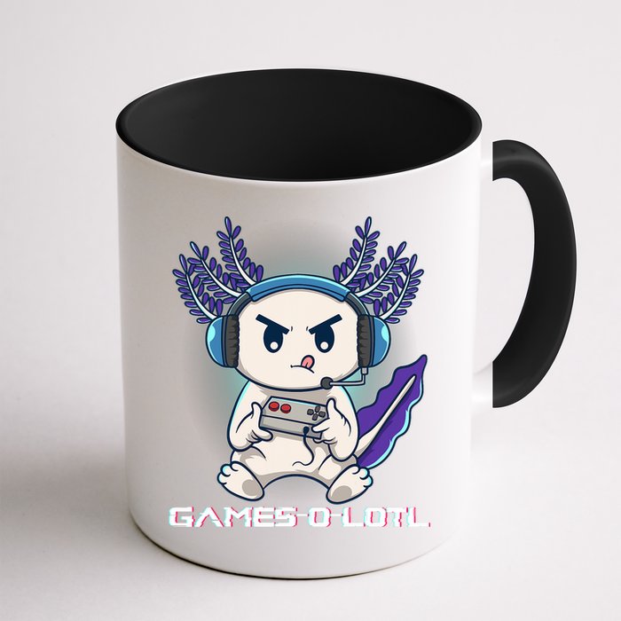 Axolotl Playing Console Video Games Gamesolotl Gaming Mug