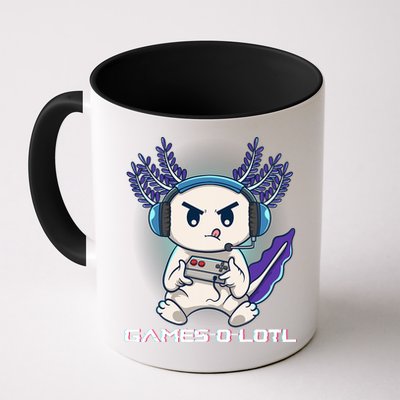 Axolotl Playing Console Video Games Gamesolotl Gaming Mug